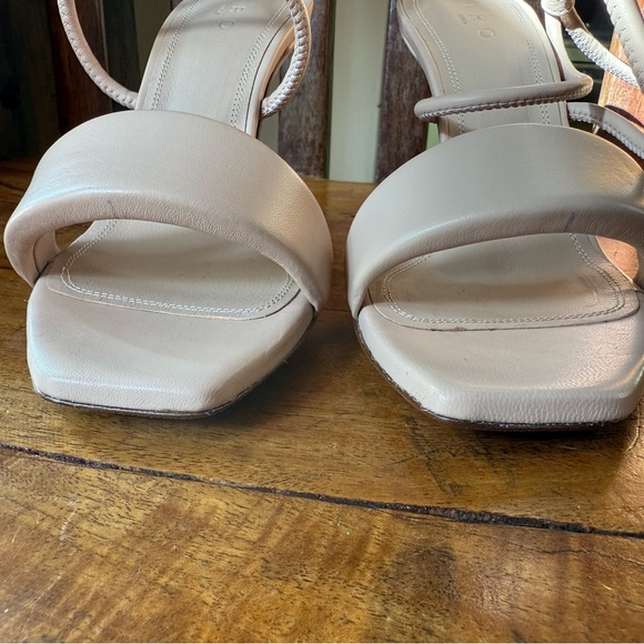 IRO Paddy Leather Heeled Sandal Nude Wrap Ankle Size 37